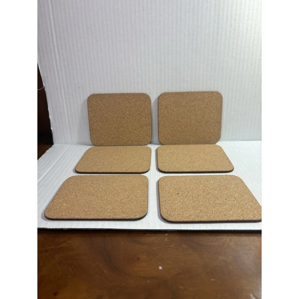 Jason New Zealand Drink Coasters‎ Set of 6 Cork Back Vegetables colorful